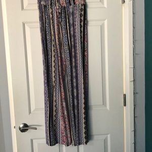 STRECHY waistband Printed palazzo pants